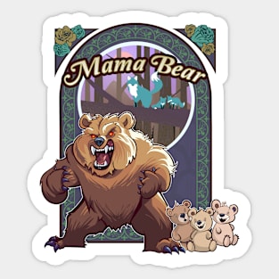 Mama Bear (Decaf Mode) Sticker